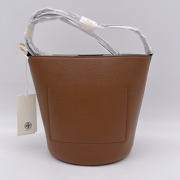 Tory Burch Leather Blake Bucket Bag Cortado - Picture 2 of 12